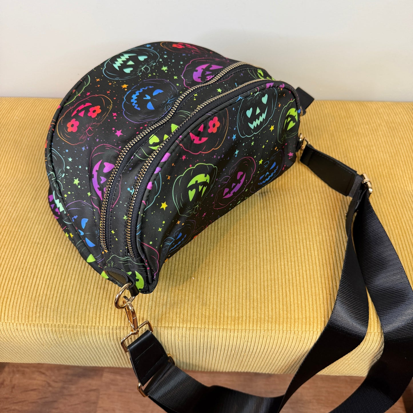 The Roni Nylon Crossbody - Halloween Fall Rainbow Pumpkin Faves