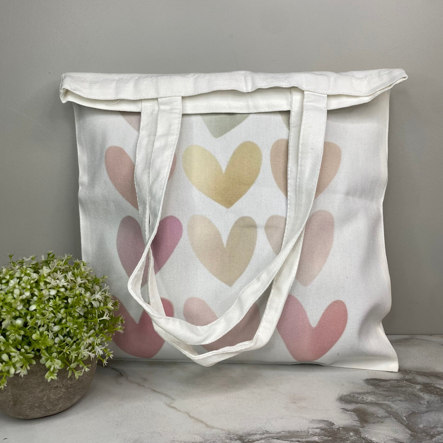Tote Bag - Watercolor Hearts