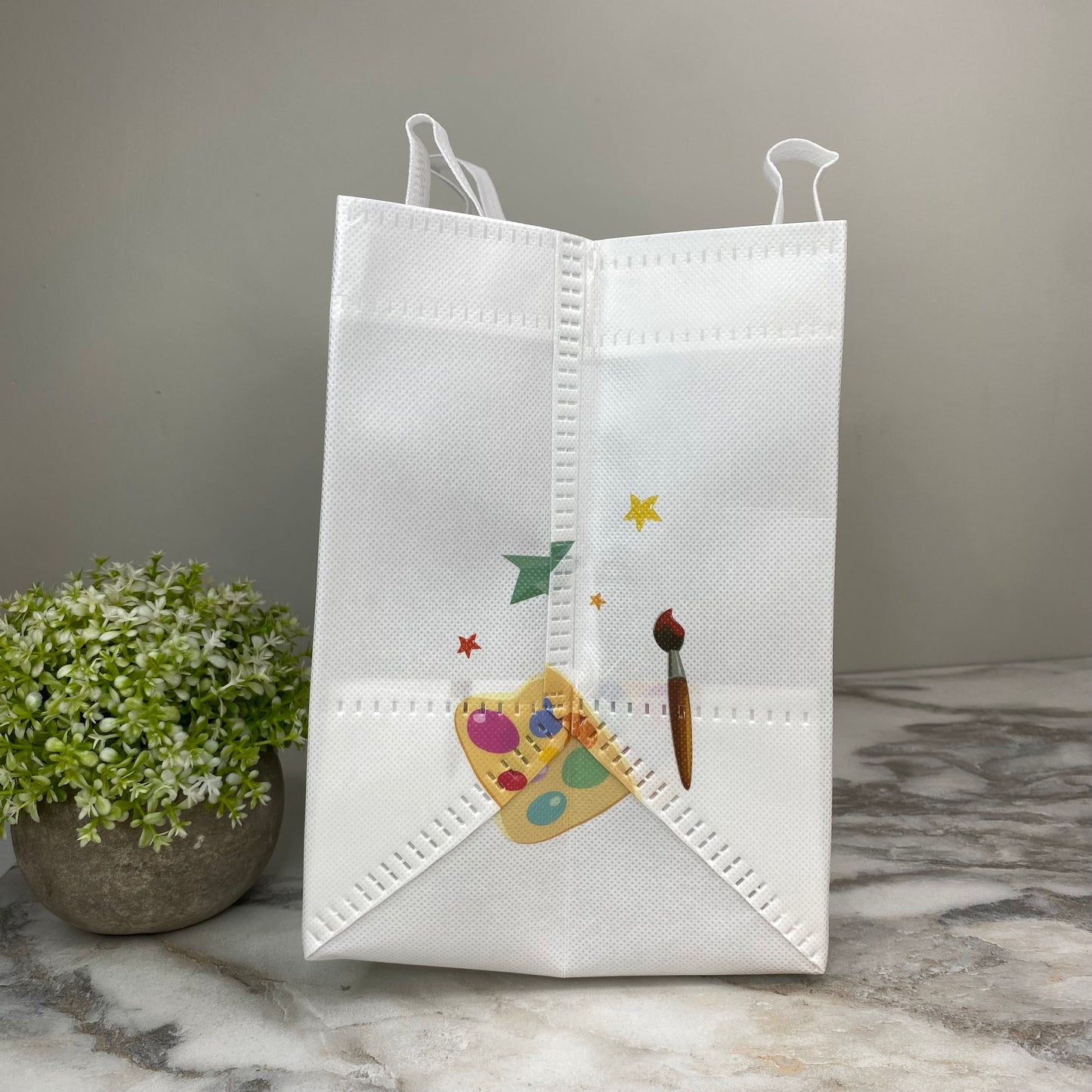 Reusable Tote Bag - Teacher - A Great Teacher on White