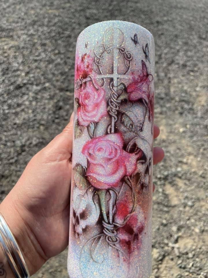 Floral skull