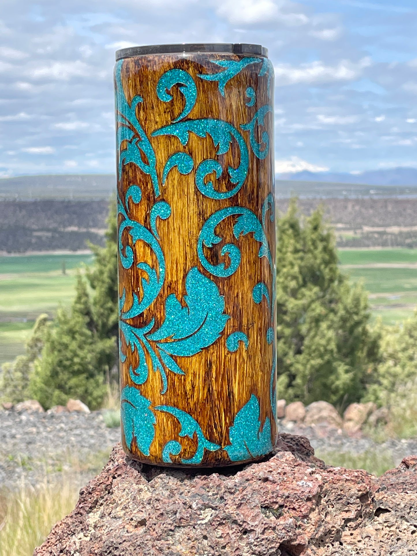 Tooled Leather Peekaboo