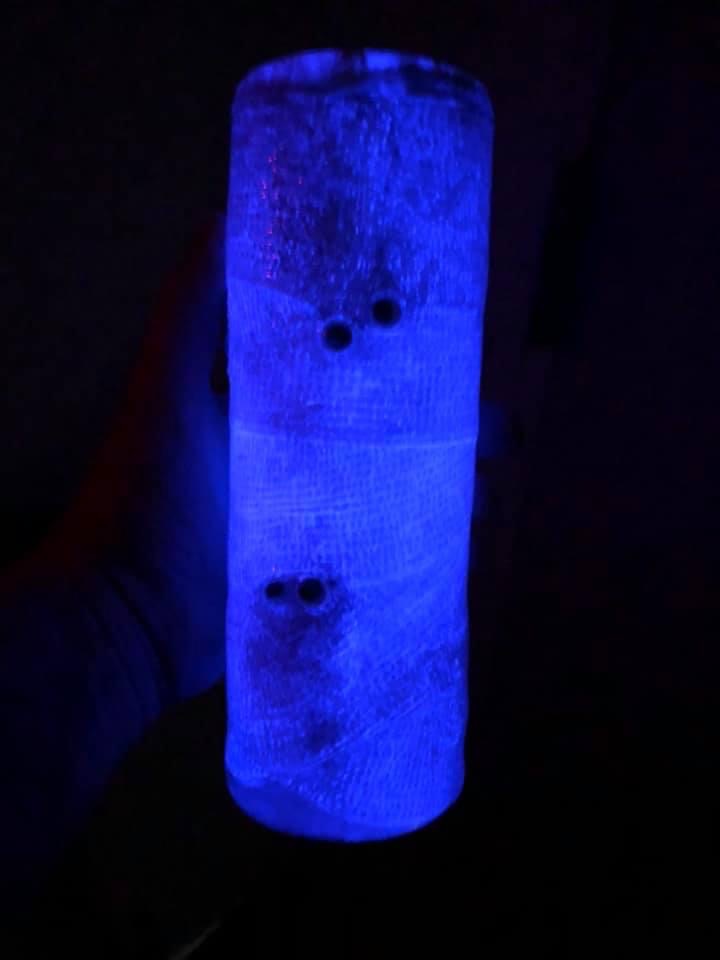 Peekaboo glow in the dark mummy