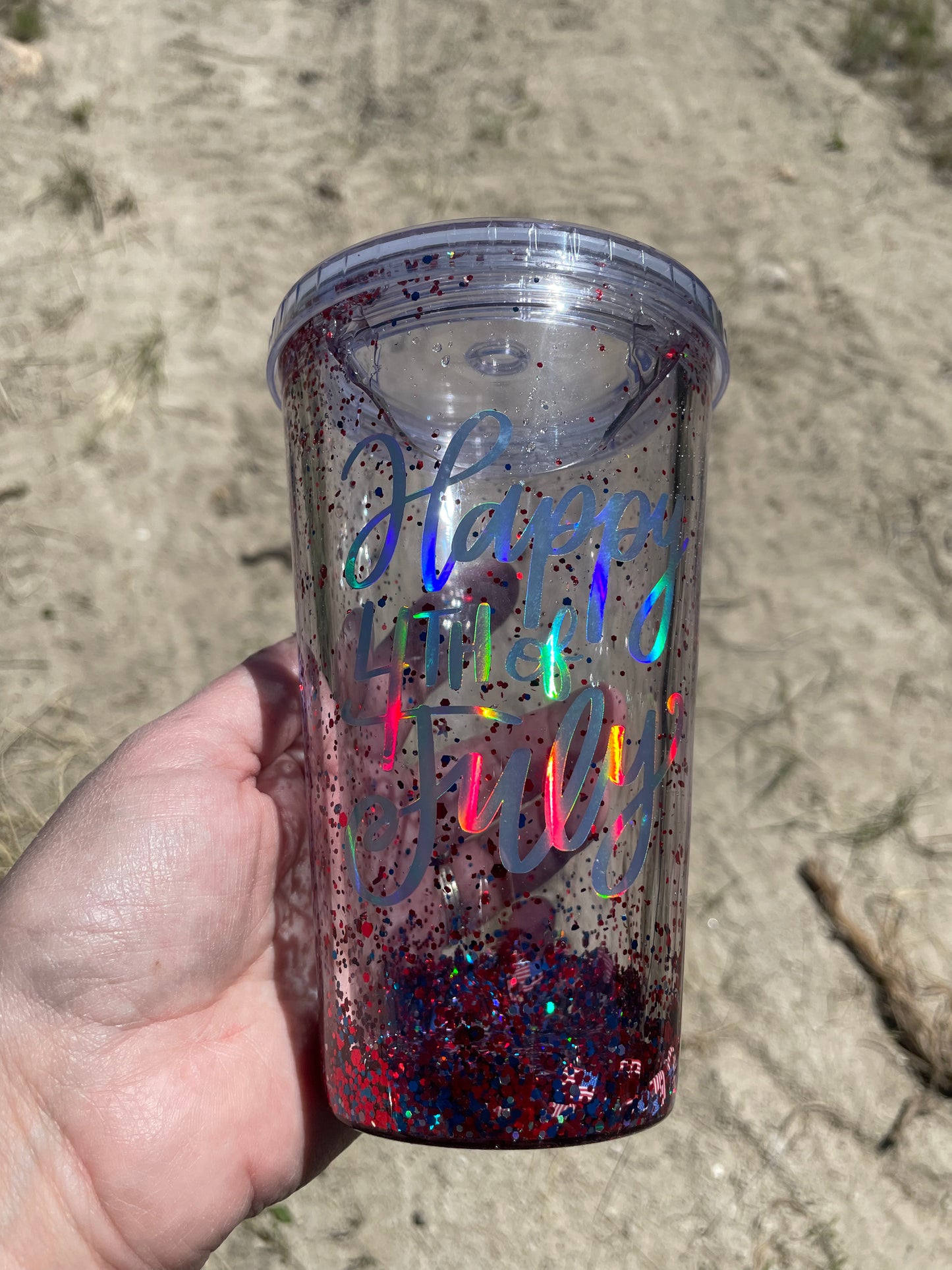 4th of July Snow Globe