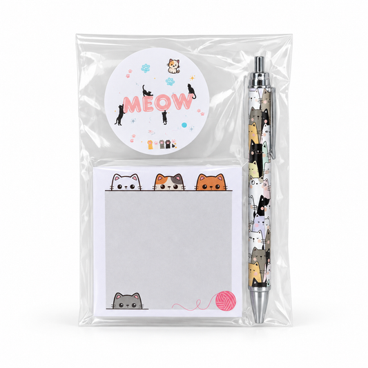 Bundled Set - Meow, Cat Heads