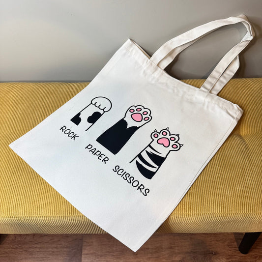 Tote Bag - Rock Paper Scissors Cat