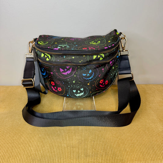 The Roni Nylon Crossbody - Halloween Fall Rainbow Pumpkin Faves