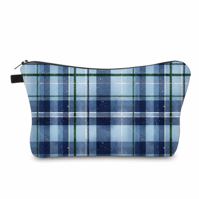 Pouch - Plaid Blue