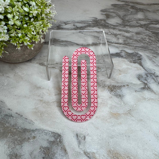 Jumbo Paperclip - Open Hearts