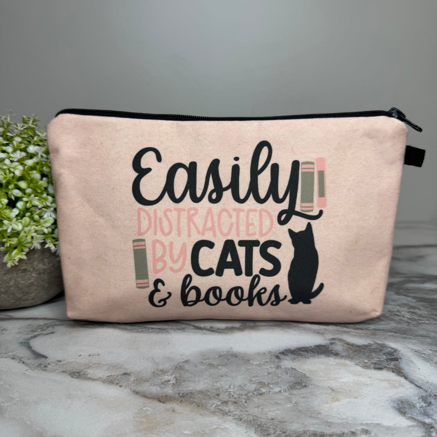 Pouch - Cats & Books