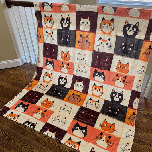 Blanket - Cat Squares