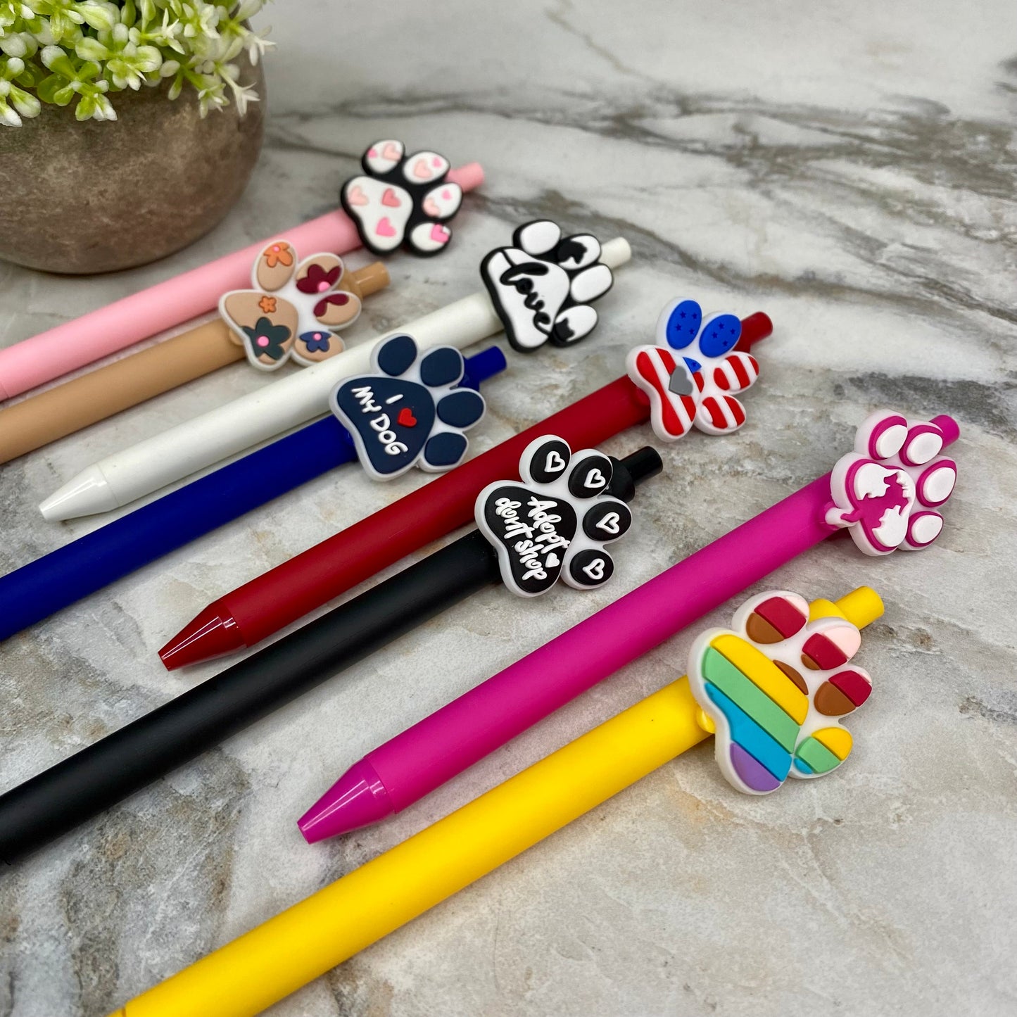 Pen - Dog Paw Design Mix