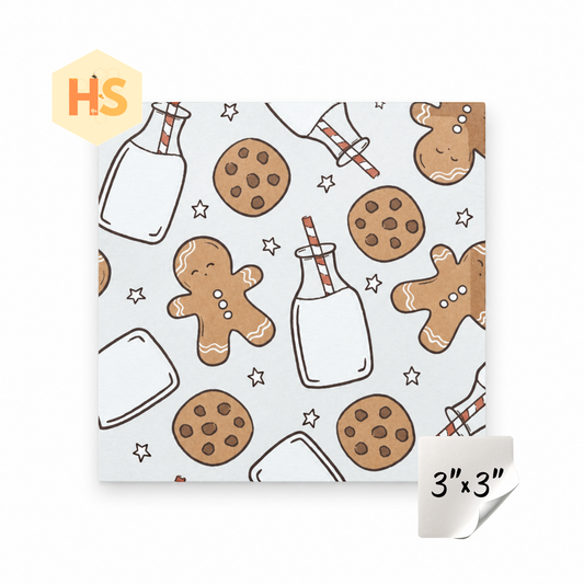 The Sticky Note Collection - Christmas Gingerbread Milk & Cookies