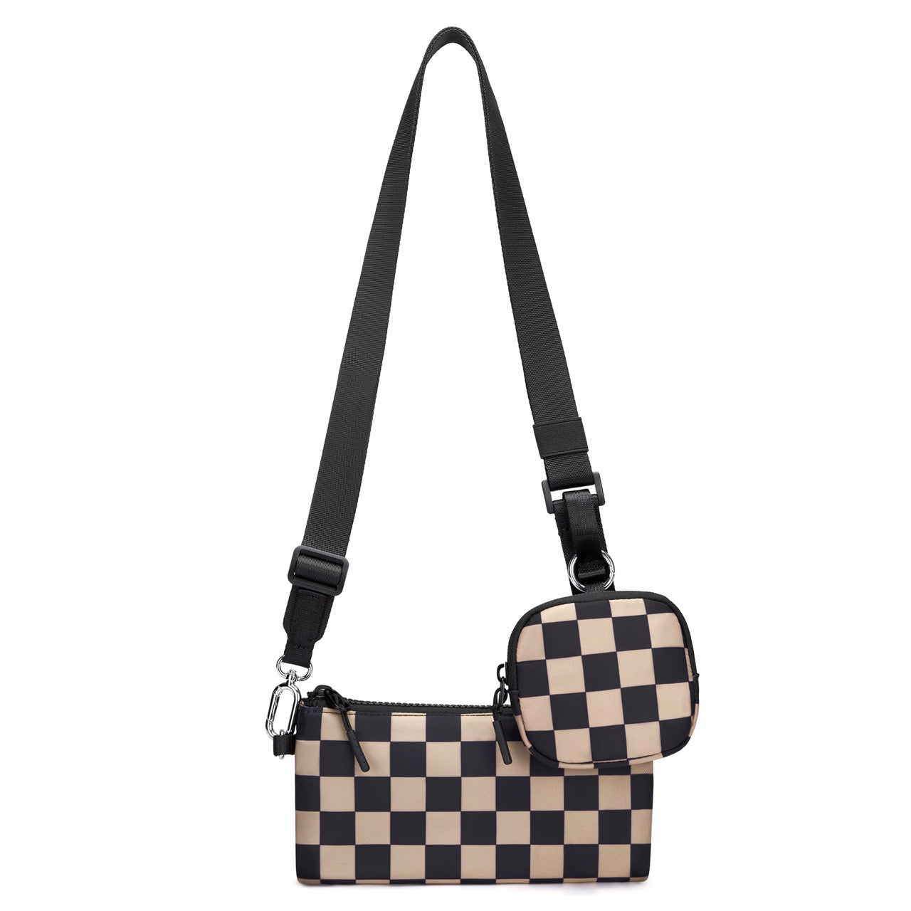 Tara - Double Pouch Nylon Crossbody
