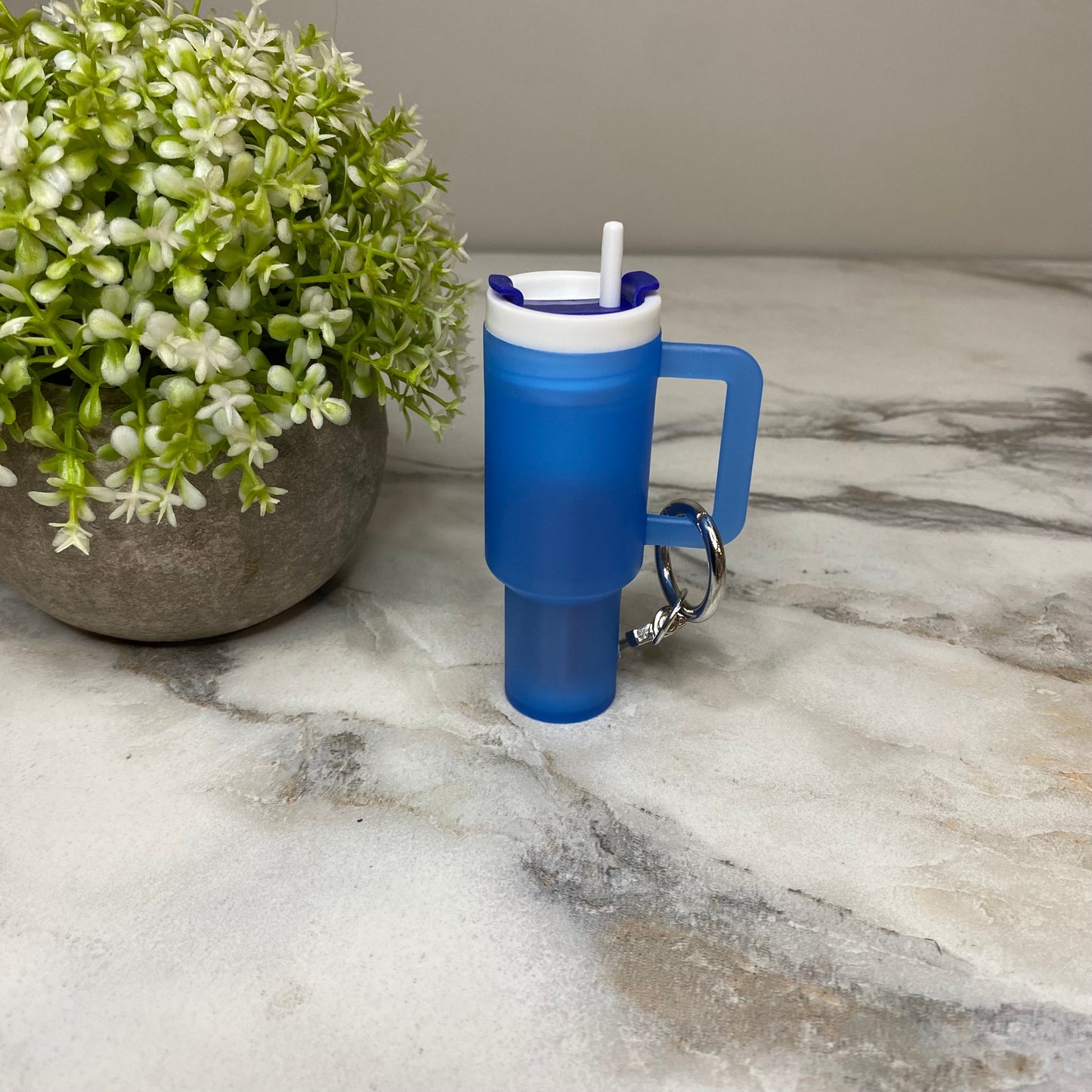 Keychain - Lip Balm Tumbler #3 Frosted Glow-In-The-Dark