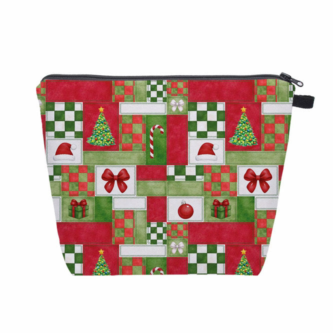 Pouch XL - Christmas - Quilted Squares