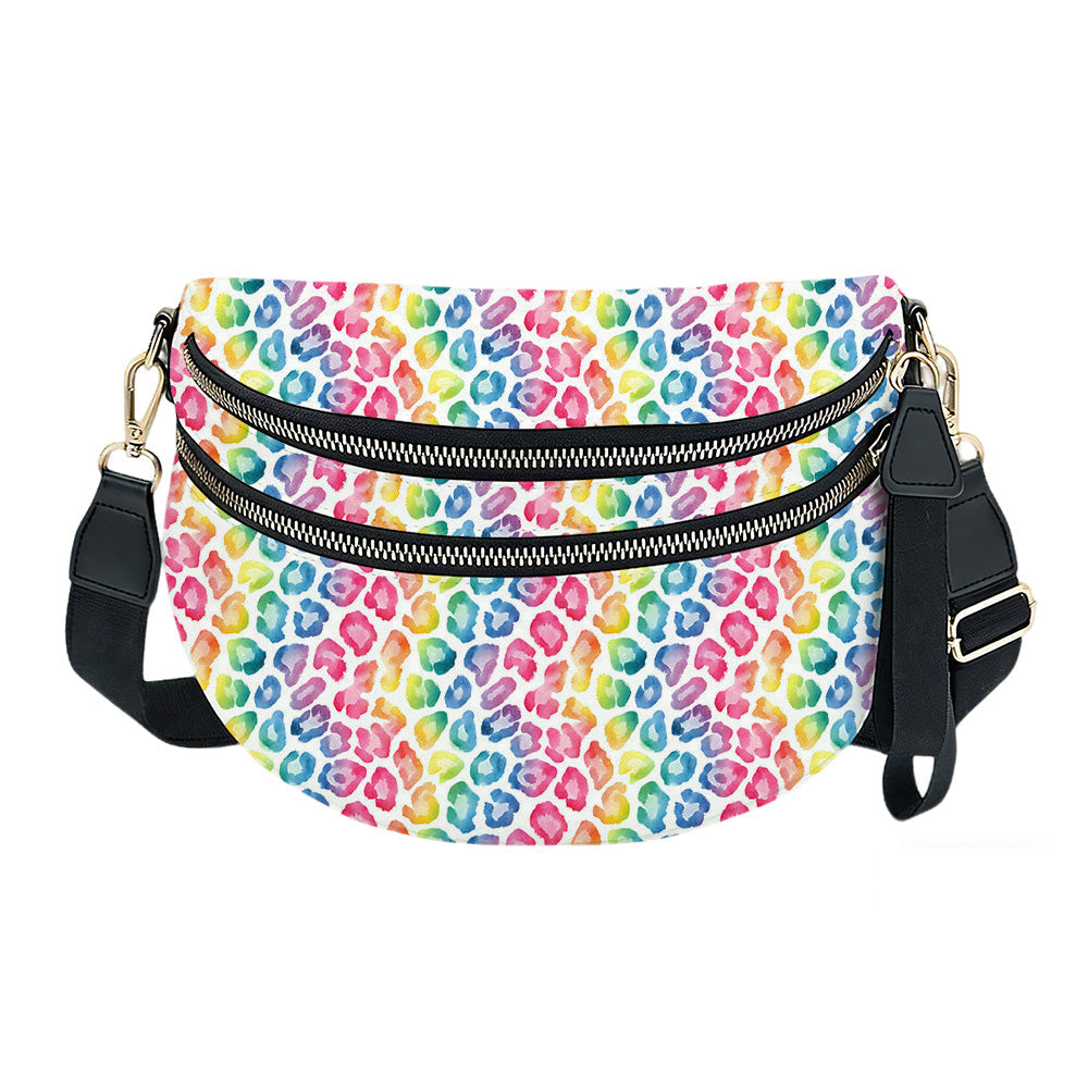 The Roni Nylon Crossbody - Lighter Rainbow Animal