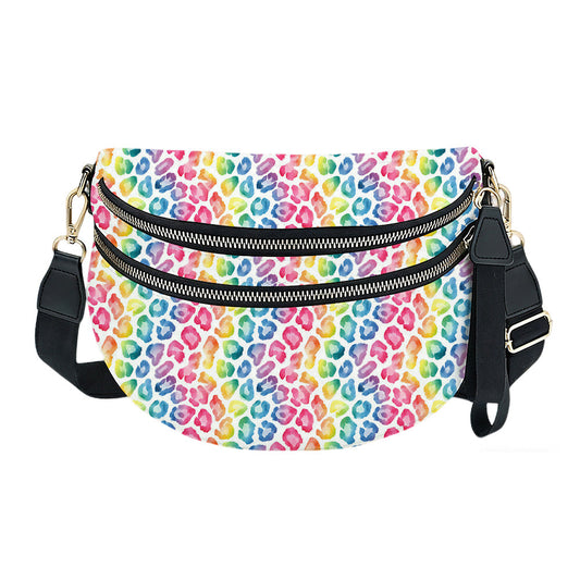 The Roni Nylon Crossbody - Lighter Rainbow Animal