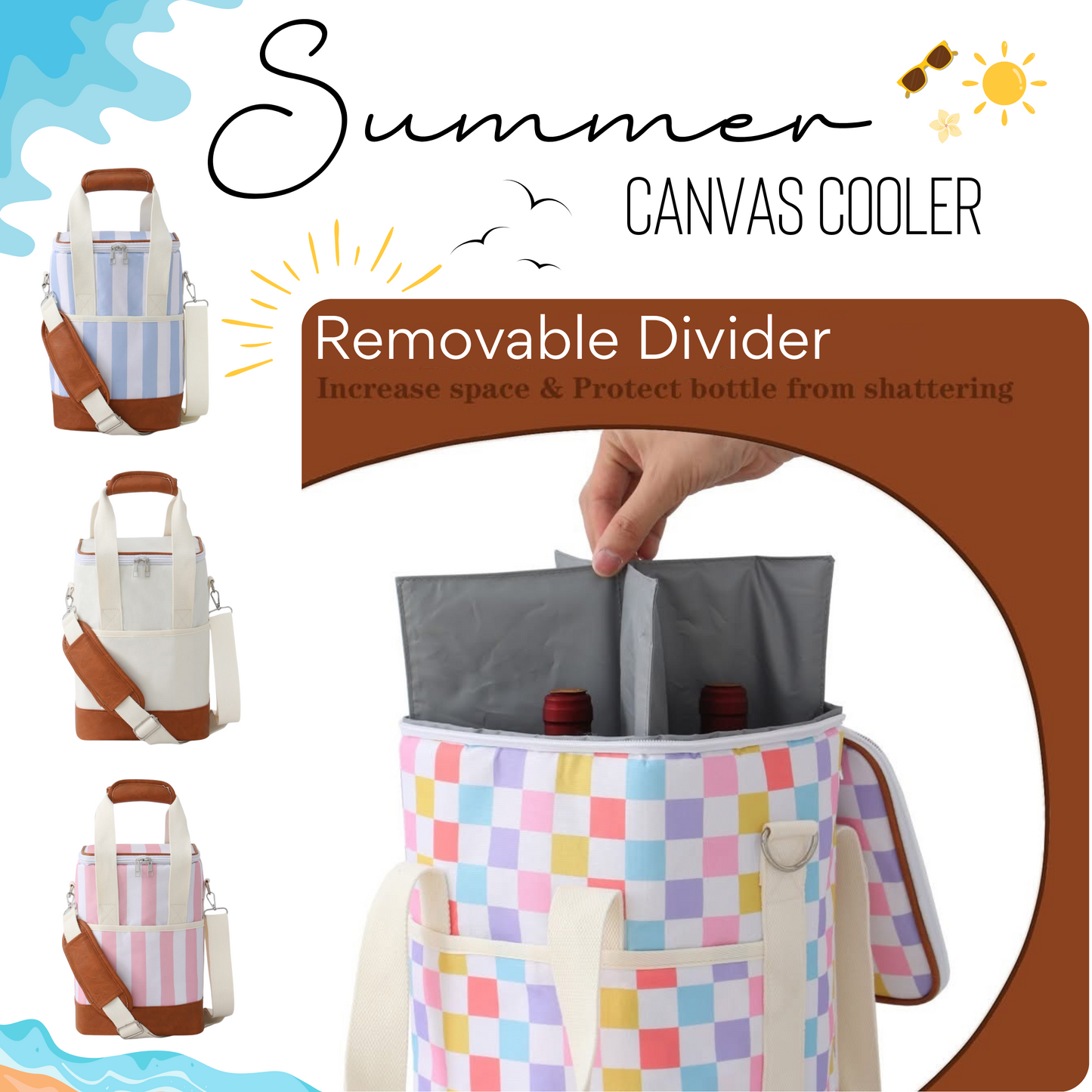 Summer - Canvas Cooler - PREORDER 4/14-4/17