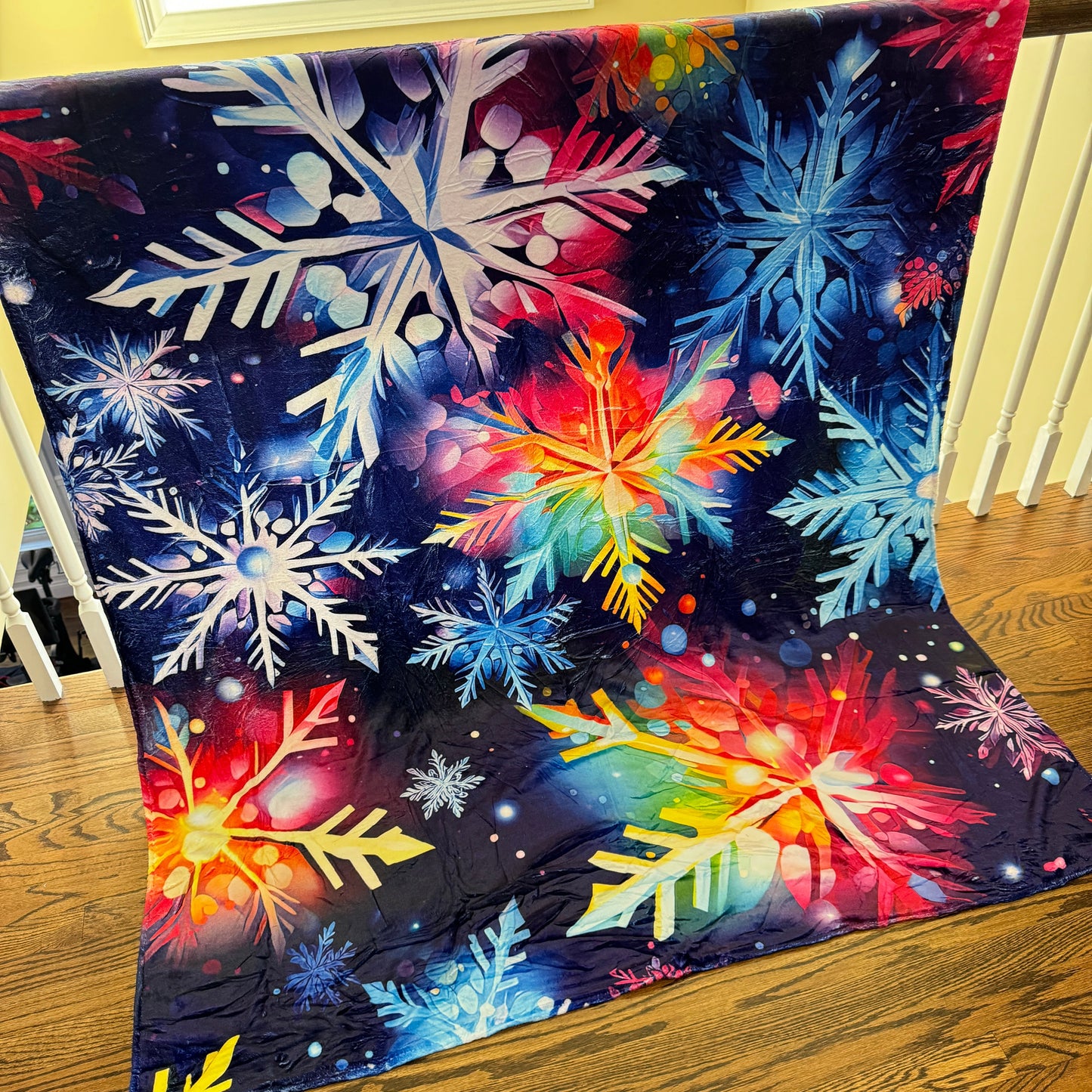 Blanket - Christmas - Rainbow Snowflake