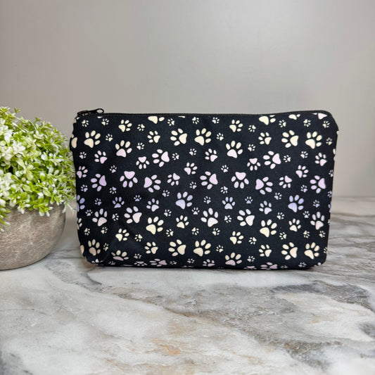 Pouch - Paw Dog Cat Pink Purple Ombre