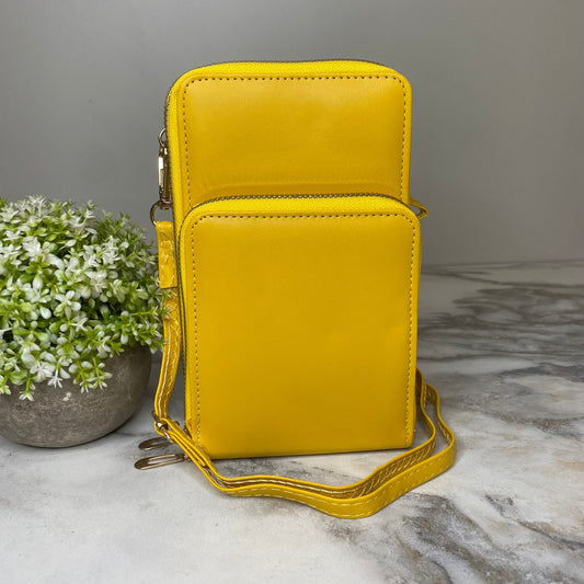 Ivy Crossbody Wallet + Purse - Yellow