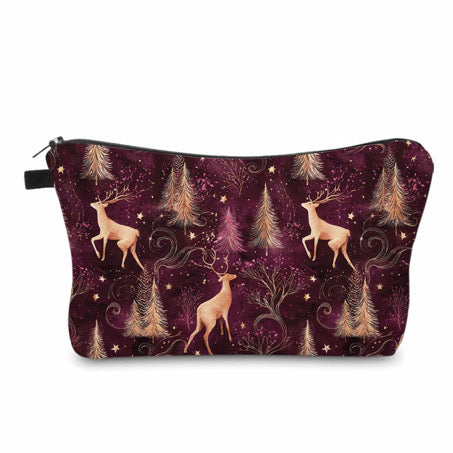 Pouch - Christmas - Reindeer Tree Swirl