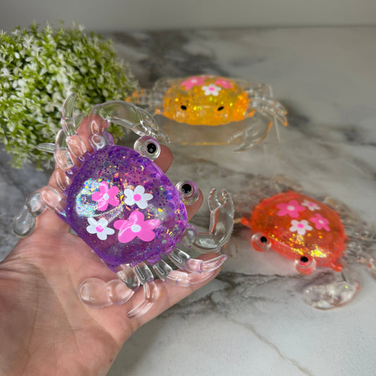 Squishy Toy - Glitter Crab