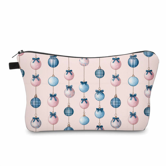 Pouch - Christmas - Pink Blue Ornament