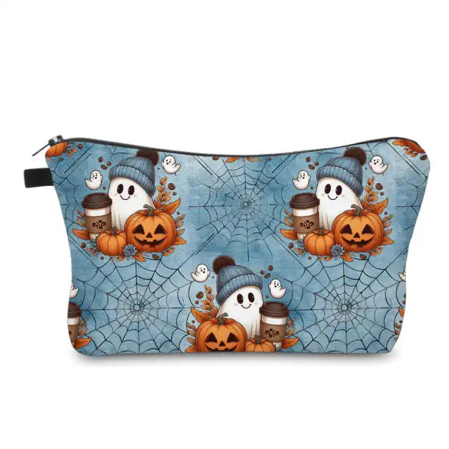 Pouch - Fall Pumpkin Ghost Coffee