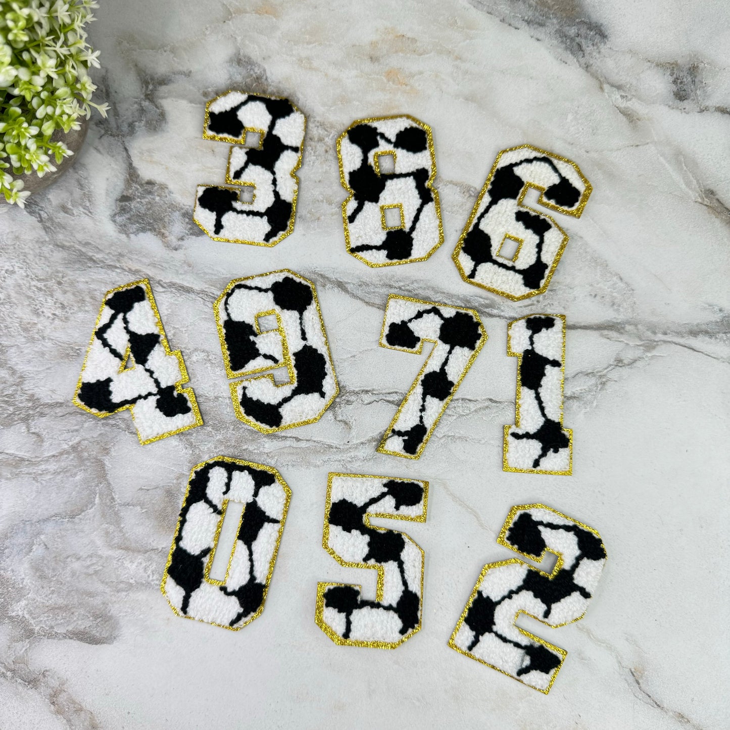 Patch Chenille - Soccer Numbers
