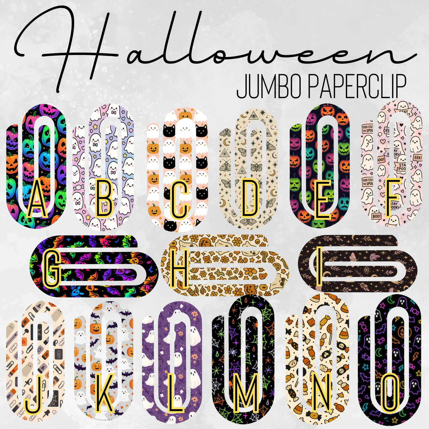 Jumbo Paperclip - Halloween - PREORDER 9/15-9/18