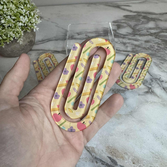 Jumbo Paperclip - Teacher Things Yellow