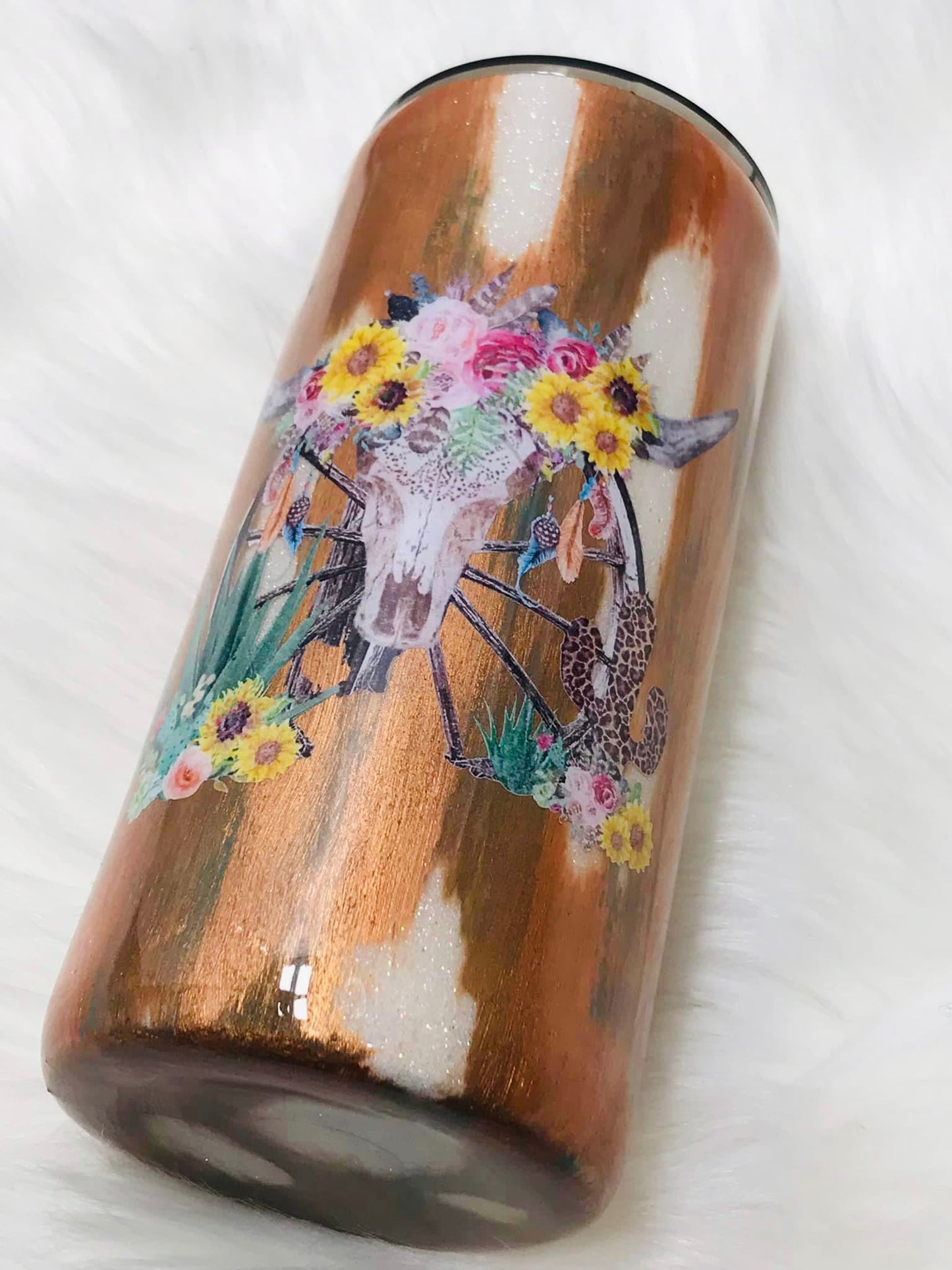 Floral Cow Skull